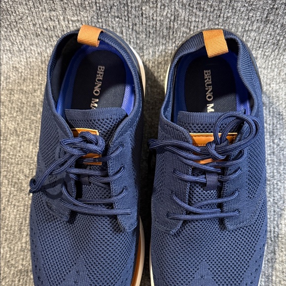 Bruno Marc Men’s Navy Knit Wingtip Lace-Up Oxford Size 10.5 main image 7